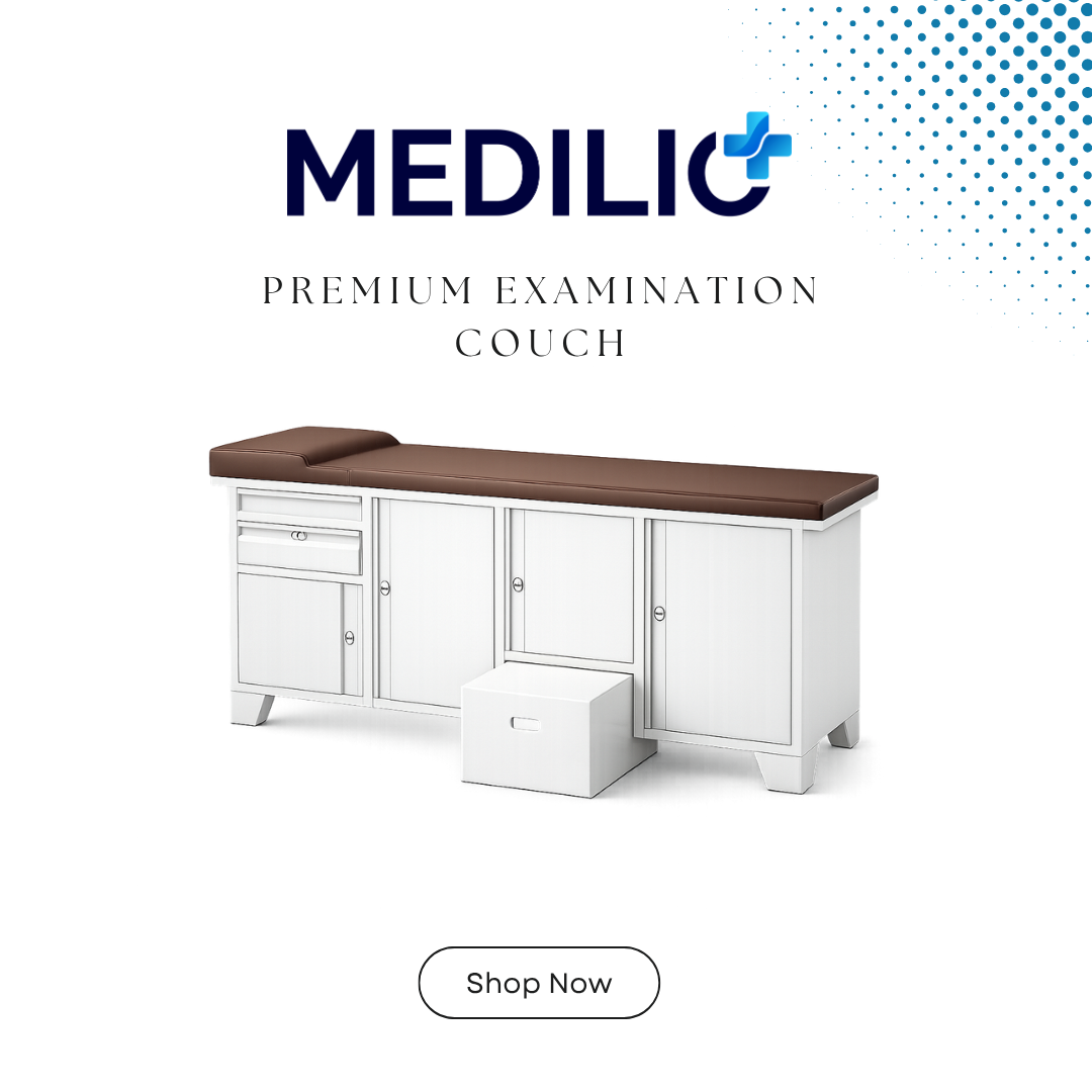 Upgrade your clinic with premium examination couches—durable, elegant, and designed for seamless patient care. Enquire now.